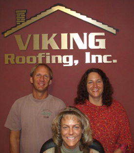 The Viking Roofing Team - Scot, Jade, and Heidi